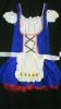 Adult Female Costumes to Hire - German blue dress (dress & apron)